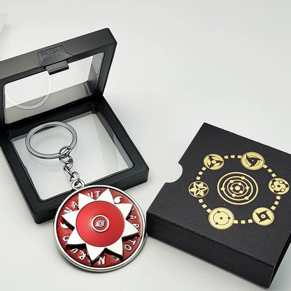 Porte-clés rotatif Naruto Sharingan - Uchiha Anime Spinning Fidget Toy