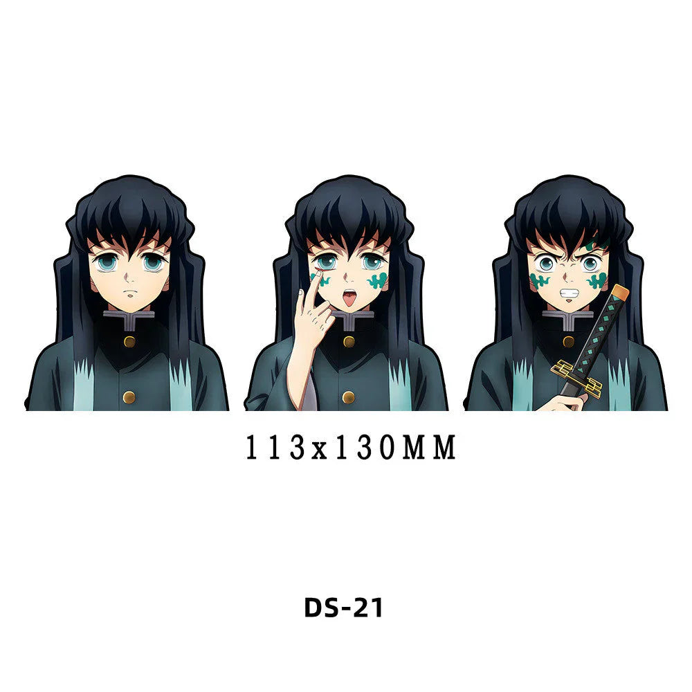 Tanjirou/Nezuko/Zenitsuuu/Inosuke attendent une variété de rôles autocollants d'expression de variation 3D