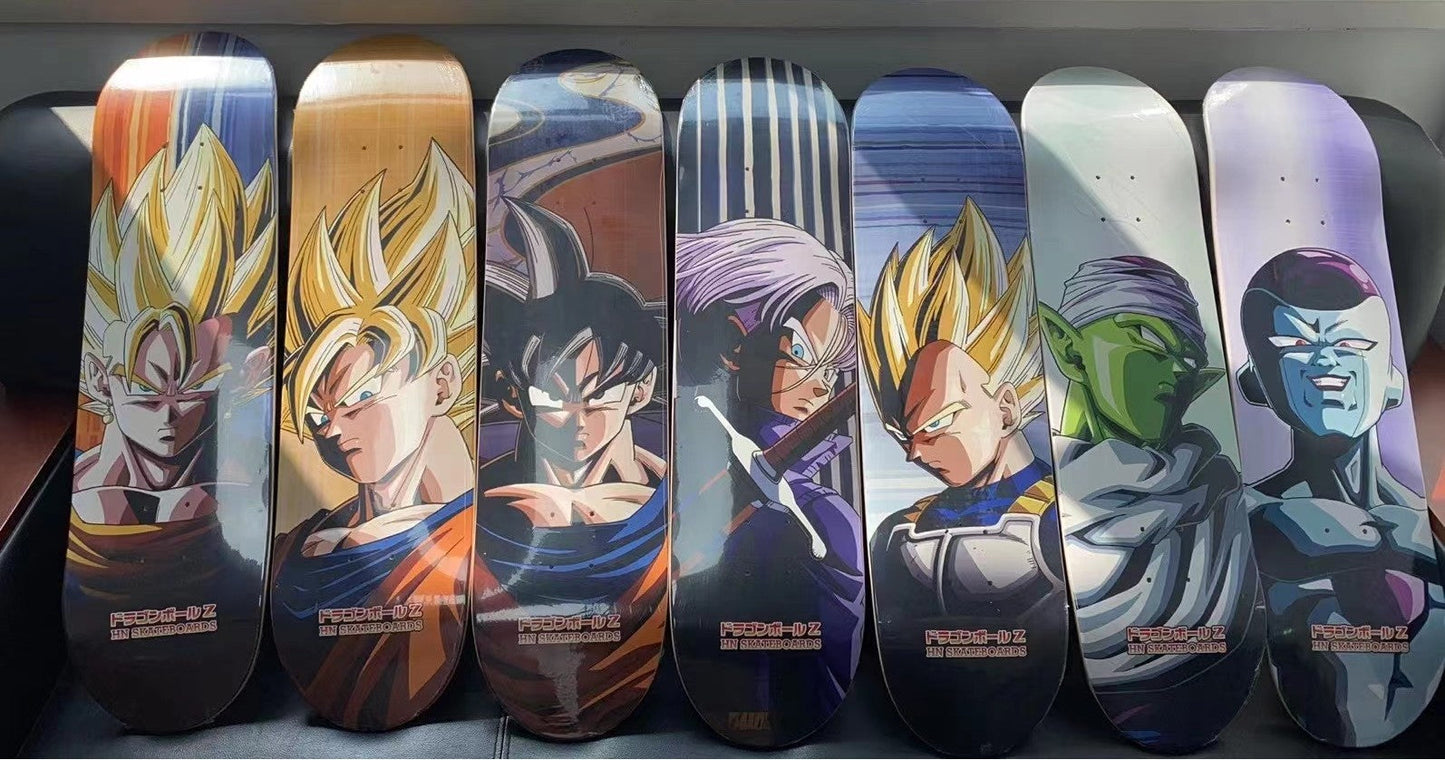 Monopatín profesional de patrón fino Goku/Vegeta (tamaño: 80 cm × 20 cm)