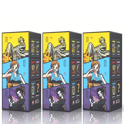 Botella coctelera con caja ciega de Luffy Zoro de One Piece, taza de agua de proteína de anime de 800 ml