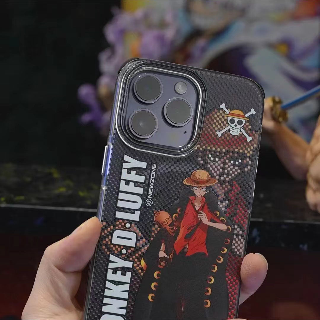 Luffy/Zoro silikonové pouzdro na iPhone odolné proti nárazu