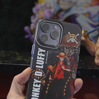 Luffy/Zoro silikonové pouzdro na iPhone odolné proti nárazu