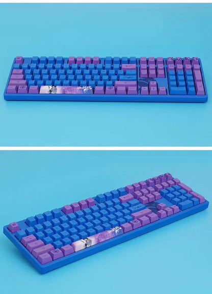 Sasuke Mechanical Keyboard Tre-mode trådløst RGB-baggrundsbelyst gaming esports-tastatur