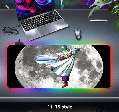 tapis de souris épais à sept couleurs changeantes, lumière LED, clavier de jeu