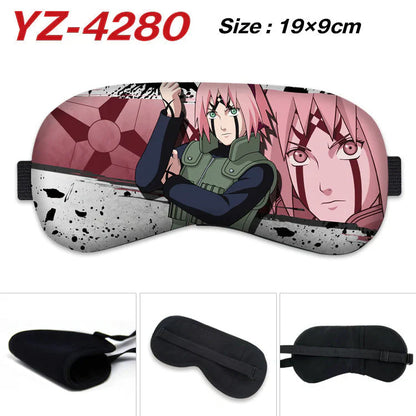 Uzumaki/Sasuke dessin animé belle visière de sommeil stéréo respirante
