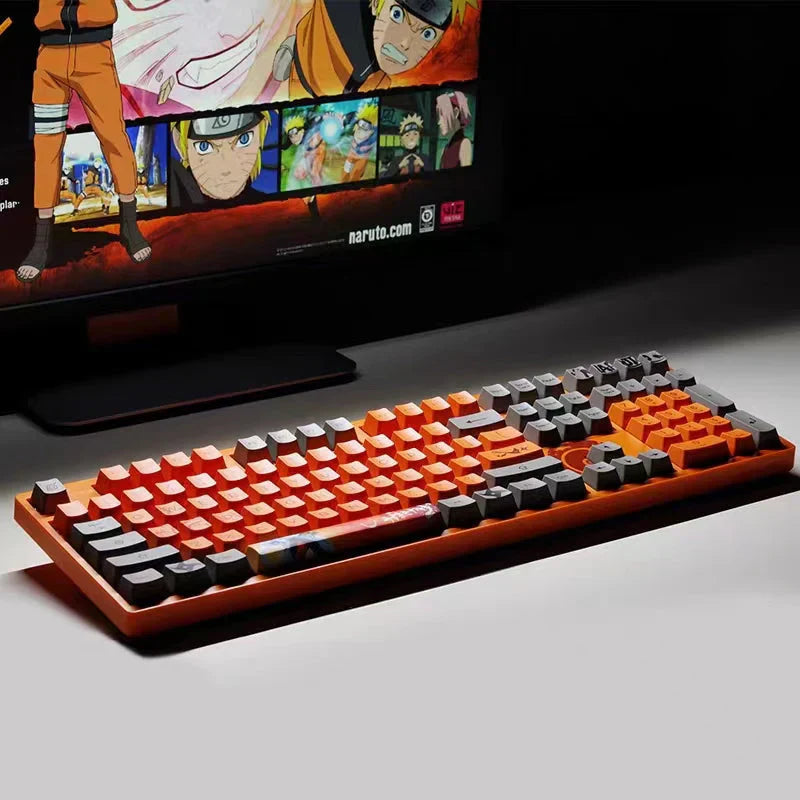 Sasuke Mechanical Keyboard Tre-mode trådløst RGB-baggrundsbelyst gaming esports-tastatur