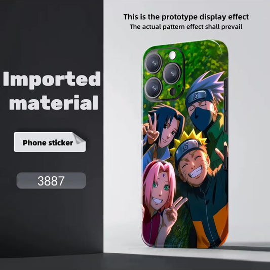 Sasuke/Kakashi/Itachi/Obito-Thema iPhone-Handy-Rückfolienaufkleber – ein Must-Have für coole Persönlichkeit