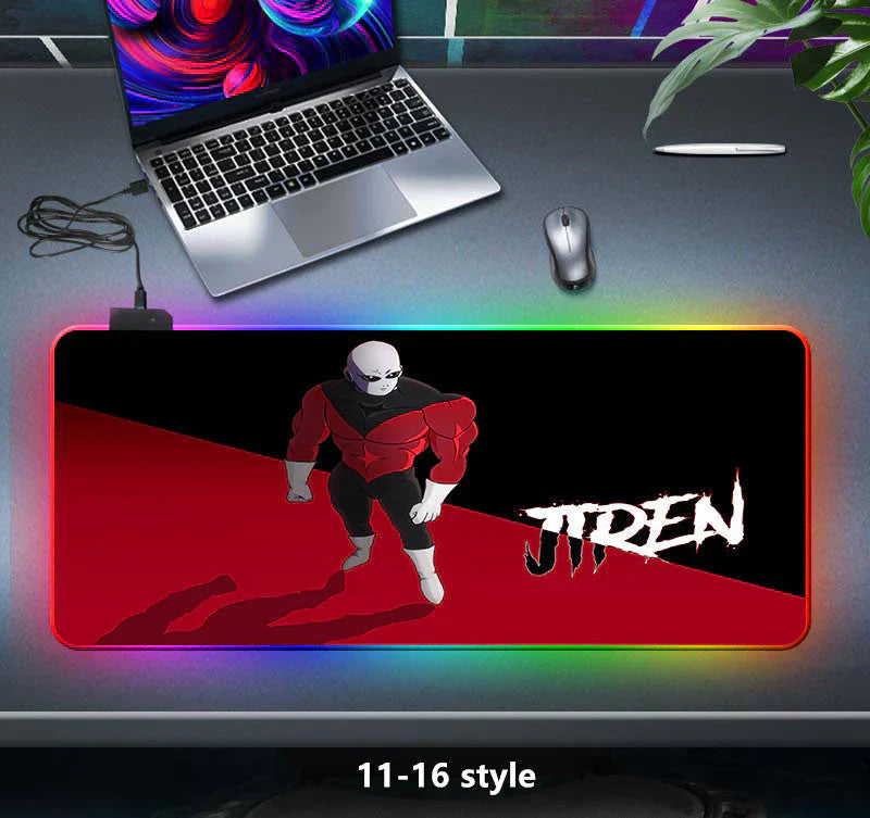 tapis de souris épais à sept couleurs changeantes, lumière LED, clavier de jeu