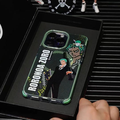 Luffy/Zoro silikonové pouzdro na iPhone odolné proti nárazu