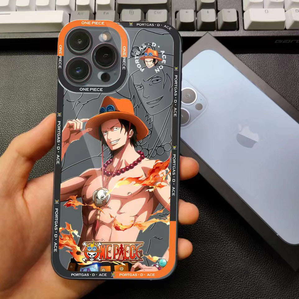 Silikonové pouzdro na telefon Luffy/Zoro/Ace odolné proti nárazu