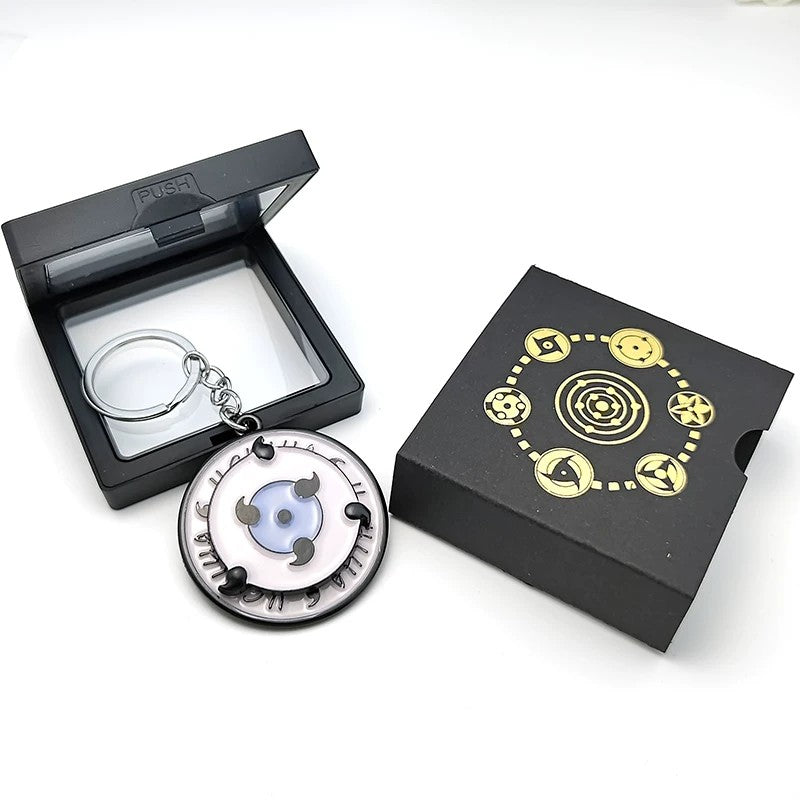 Porte-clés rotatif Naruto Sharingan - Uchiha Anime Spinning Fidget Toy