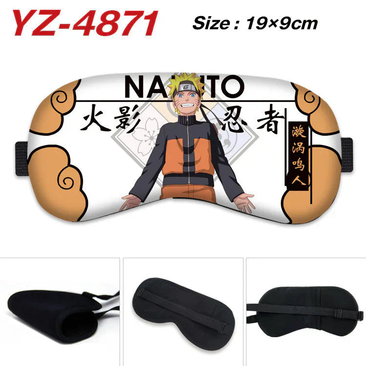 Uzumaki/Sasuke dessin animé belle visière de sommeil stéréo respirante