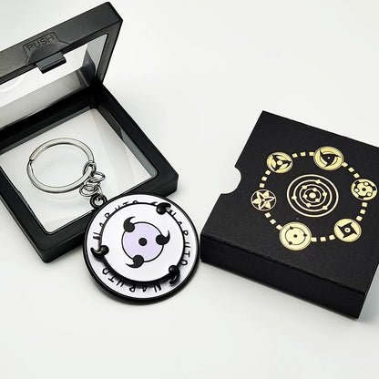 Porte-clés rotatif Naruto Sharingan - Uchiha Anime Spinning Fidget Toy