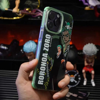 Luffy/Zoro silikonové pouzdro na iPhone odolné proti nárazu