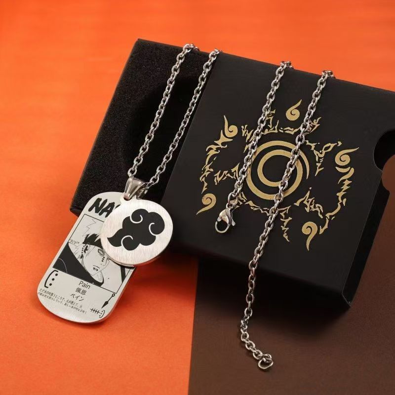 Beau collier de la série Uzumaki/Sasuke/Kakashi Ninja avec finition