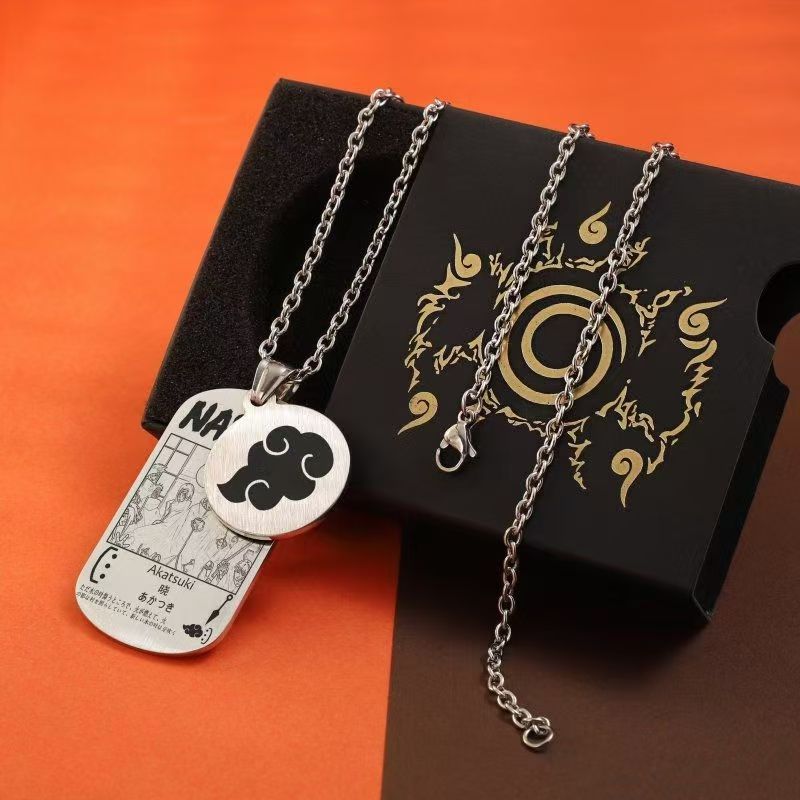 Beau collier de la série Uzumaki/Sasuke/Kakashi Ninja avec finition
