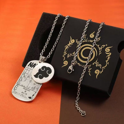 Beau collier de la série Uzumaki/Sasuke/Kakashi Ninja avec finition