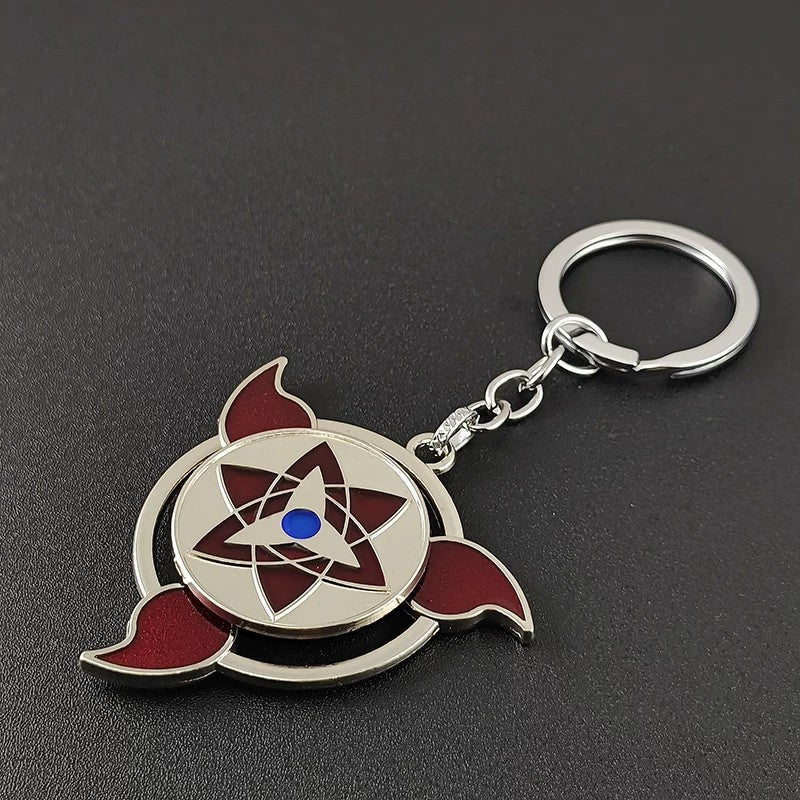 Porte-clés rotatif Naruto Sharingan - Uchiha Anime Spinning Fidget Toy