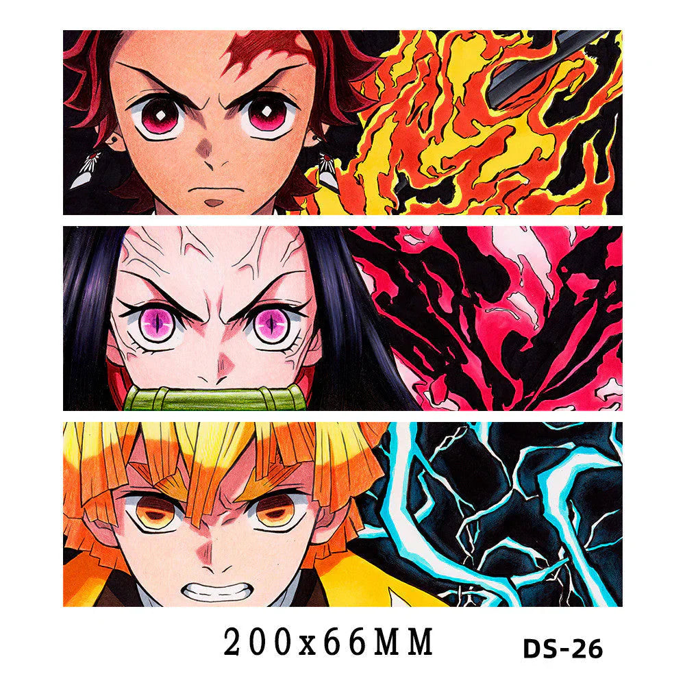 Tanjirou/Nezuko/Zenitsuuu/Inosuke attendent une variété de rôles autocollants d'expression de variation 3D