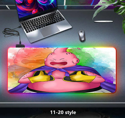 tapis de souris épais à sept couleurs changeantes, lumière LED, clavier de jeu