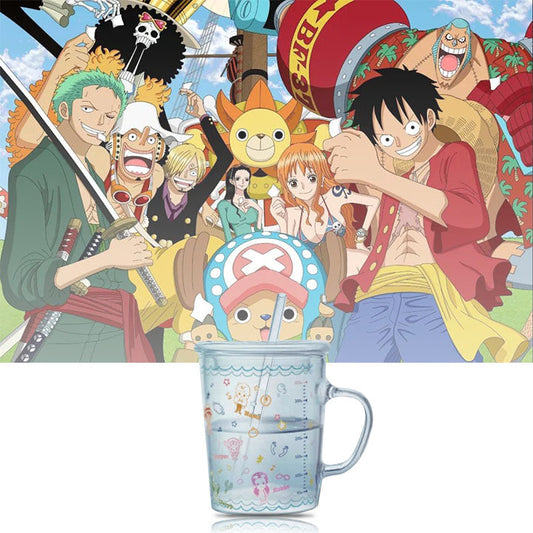 Luffy/Zoro Chapeau de Paille Pirates tasses mode tendance Lunettes