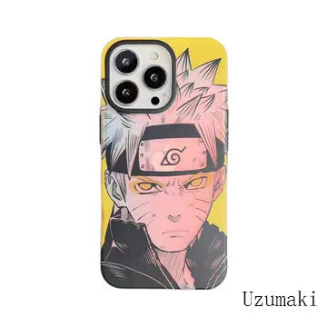 Smerte/Uzumaki/Kakashi Apple udsøgt Trend Silikone Anti-kollisionstelefon cover