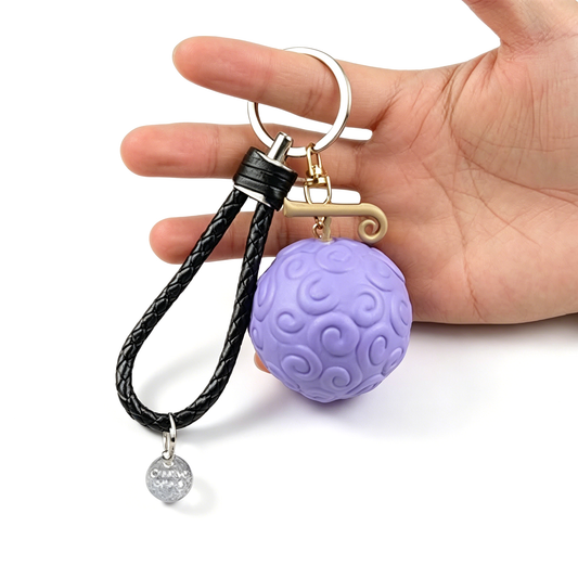 One Piece Luffy Devil Fruit Keychain, Anime Gomu Gomu No Mi Keychain