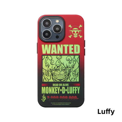 Luxusní silikonové antikolizní pouzdro Trend na iPhone Luffy/Zoro
