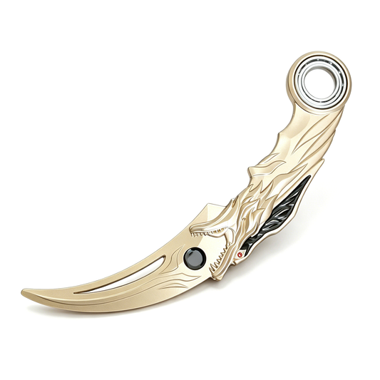 Naruto Itachi Uchiha Roterbar Karambit Kniv - Sharingan Eagle Metal Replica Prop