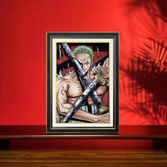 Roronoa Zoro komea sarjakuva käsityö 3D-piirustus