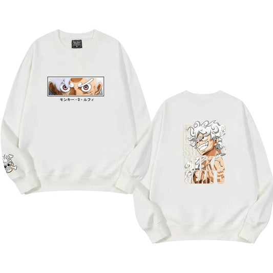 Nika Luffy moda cómoda ropa suelta y cálida de manga larga
