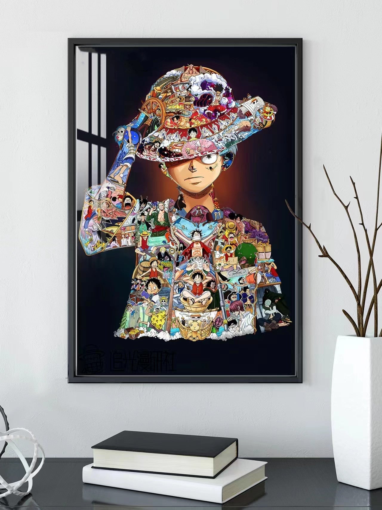 Monkey D. Luffy modelovací LED světla přináší nástěnnou malbu (60*47cm)