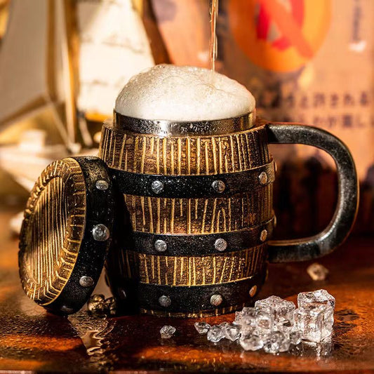 Taza termo de barril de roble Luffy