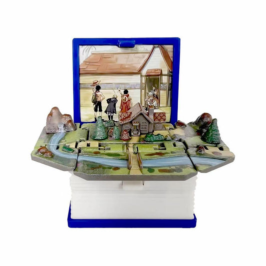 LuffyAce/Sabo Tres hermanos llavero de libro emergente plegable 3D