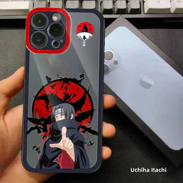 Silikonový nárazuvzdorný kryt na telefon s Itachi/Gaarou pro Android (11. až 17. generace Pro Max)