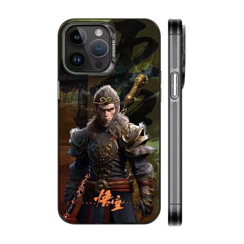 Jedinečné silikonové antikolizní pouzdro na iPhone Monkey King