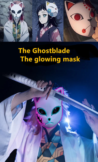 Kamado Tanjirou cool Kamado Tanjirou, Sabito, Makomo No Disaster φωτεινή μάσκα cosplay