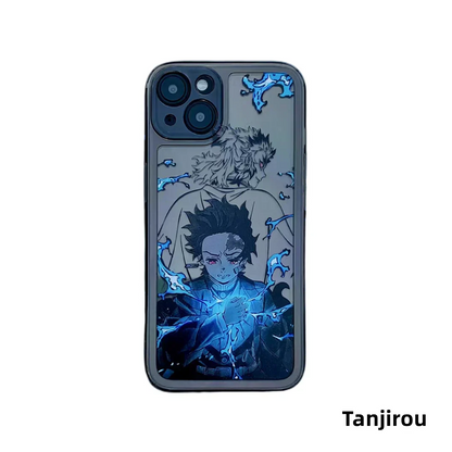 Vynikající silikonové antikolizní pouzdro na telefon značky Tanjirou/Zenitsu Apple