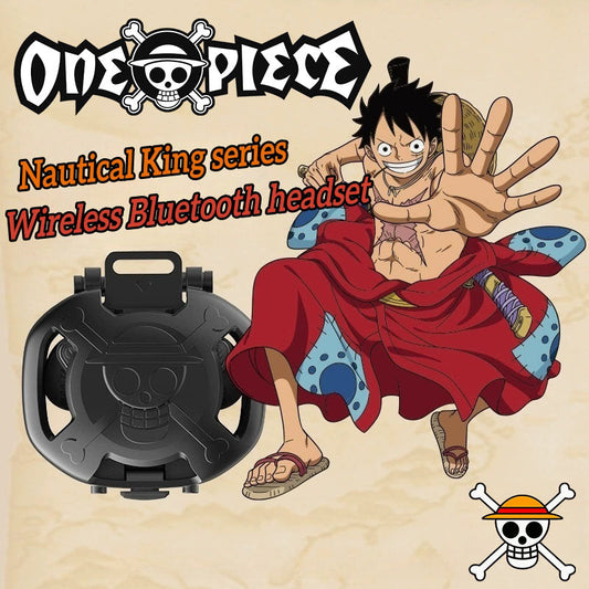 Luffy-teemainen metallilatauskotelo Bluetooth-kuulokkeet - Kuuntele kaunista musiikkia yhdessä