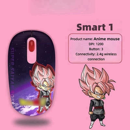 Souris sans fil Son Goku/Frieza/Whis/Beerus 2.4G pour jeux de bureau