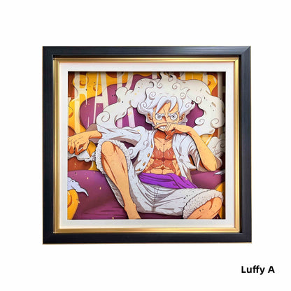 Luffy/Ace/Zoro hezký kreslený ruční 3D kreslení