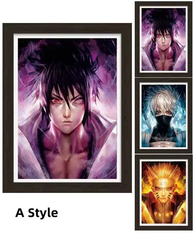 Uzumaki/Sasuke/Kakashi Hd 3D gradientní dekorativní malba cool pohyblivé malby postav