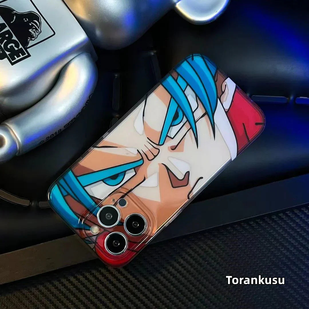 Coque de téléphone Apple en silicone résistante aux chocs Son Goku/Torankusu/Frieza