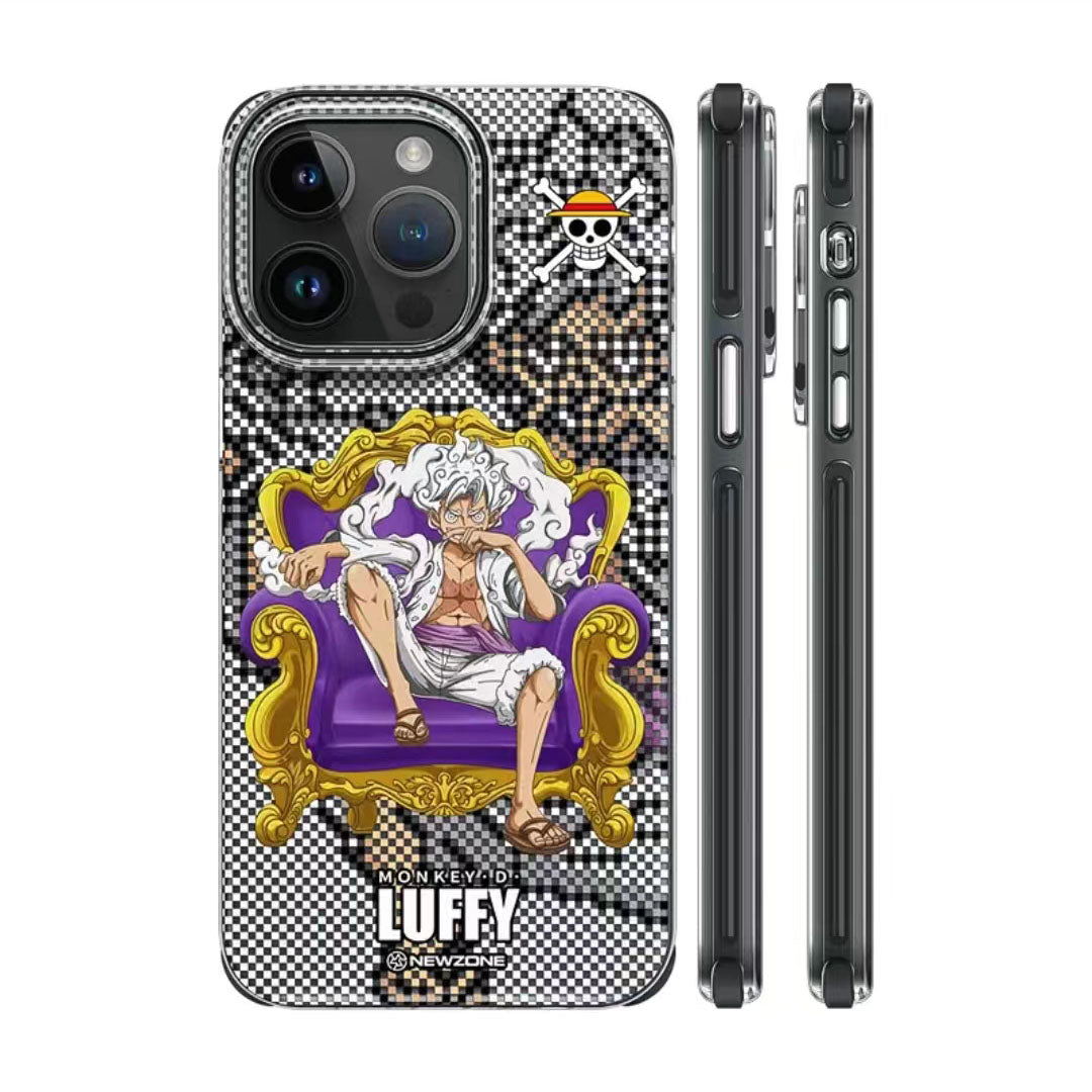 Luffy/Zoro silikonové pouzdro na iPhone odolné proti nárazu