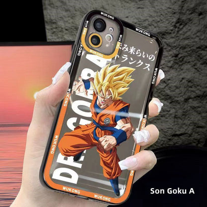 Coque de téléphone anti-collision en silicone tendance exquise pour iPhone Goku/Bejīta