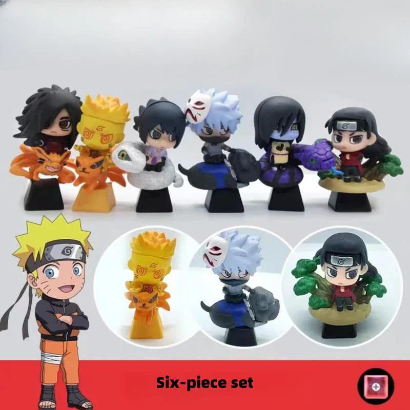 Kreativní průhledná, roztomilá mechanická krytka klávesnice Kakashi/Sasuke