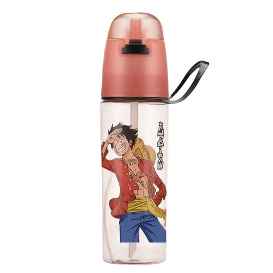 Αθλητικό μπουκάλι νερού Luffy/Zoro/Chopper Πλαστικό μπουκάλι νερού Μπουκάλι ψεκασμού ψεκασμού νερού