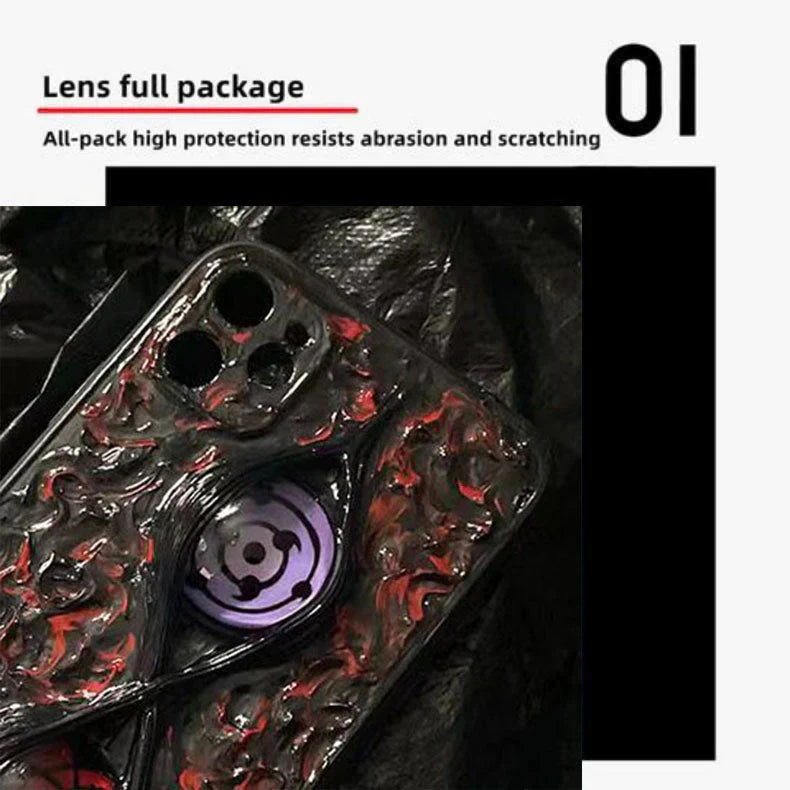 Sasuke Sharingan reine handgefertigte Handyhülle Apple Trend Silikon Antikollisions-Handyhülle