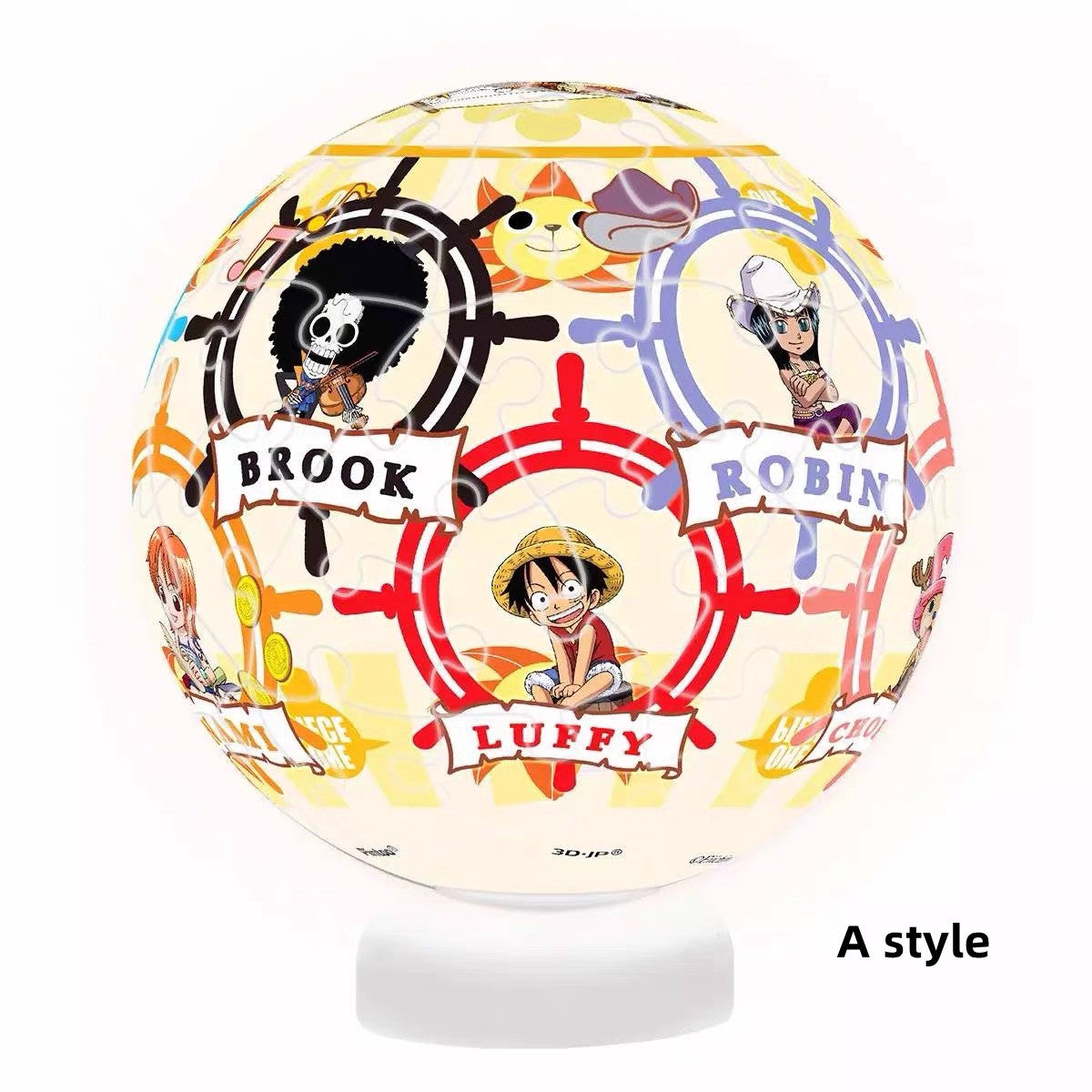 Luffy/Zoro schönes Cartoon handgemachtes DIY Puzzle kleines Nachtlicht