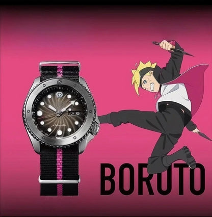 Uzumaki Boruto Kvartsur til mænd og kvinder, 100 meter vandtæt ur